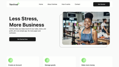 Ventree - Web project screenshot